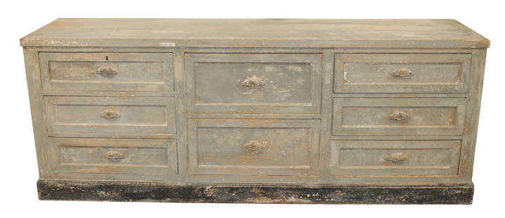 French 8 drawer store counter: French 8 drawer store counter 31 1/2"h x 81 3/4"l x 20 1/4"d