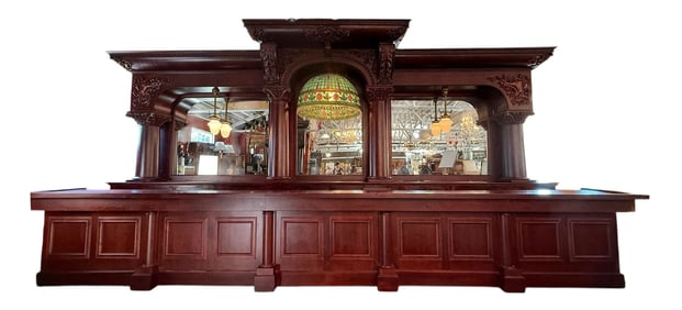 Brunswick Del Monte back bar with 26' front bar