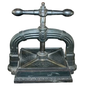 French cast iron book press