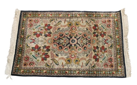 Fine silk rug 3' x 2'