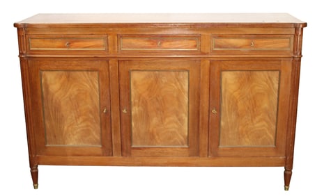 French Louis XVI style 3 door sideboard