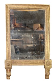 French Louis XVI style gilt mirror