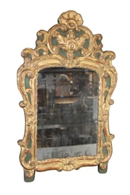 French Louis XV style gold leaf mirror