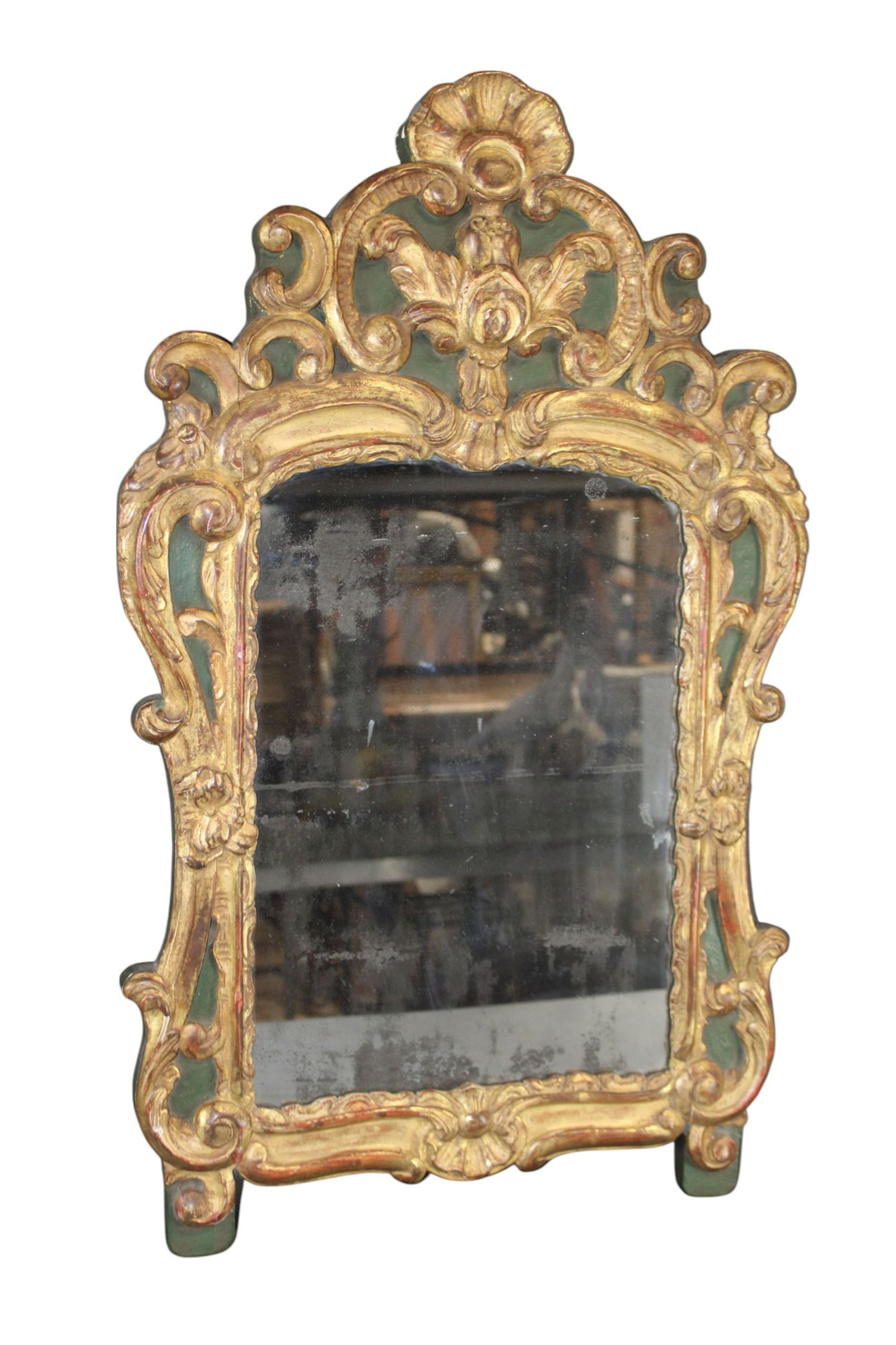 French Louis XV style gold leaf mirror (1 of 11)