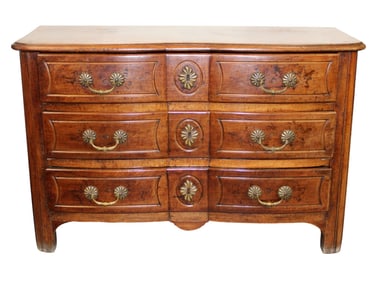 French Louis XV commode arbalette in walnut