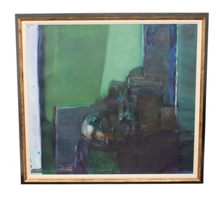 Graphic Abstract oil on canvas painting