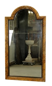 Faux painted arch top mirror