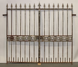 Pair of French iron entry gates