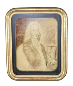 French Louis Philippe framed portrait of Englishman William Digby