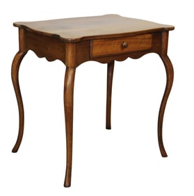 French Louis XV style walnut side table