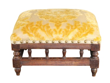 English walnut foot stool