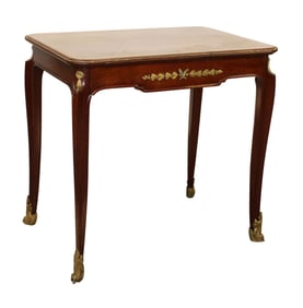 French Louis XV style walnut side table