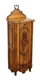 French Provincial grain bin in walnut