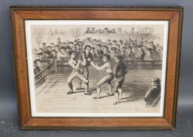English boxing engraving