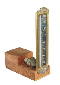 Tycos Taylor Instrument Co. Thermometer on custom base