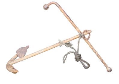 19th century English ship's anchor