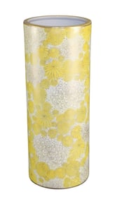 Japanese Kutani porcelain hat stand in floral motif