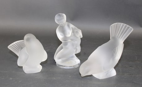 Lot of Lalique Crystal figurines