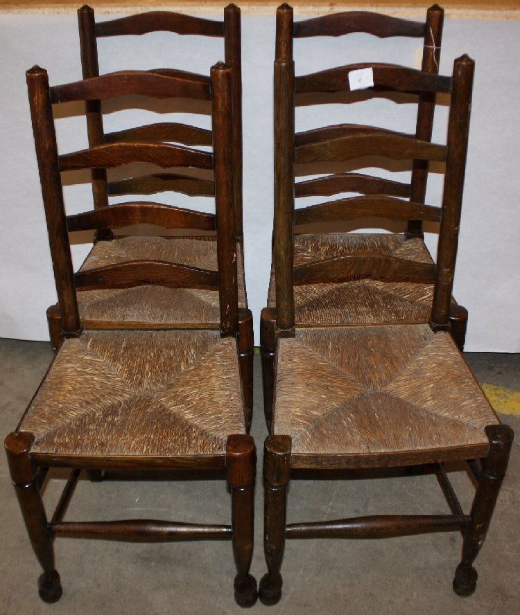 Set of 4 ladder back rush seat chairs Mar 24, 2013 King Galleries in GA Set of 4 ladder back rush seat chairs Mar 24, 2013 King Galleries in GA