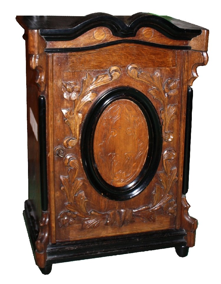 French mini hanging wall cabinet: 20 3/4"h x 13 3/4"w x 7 5/8"w