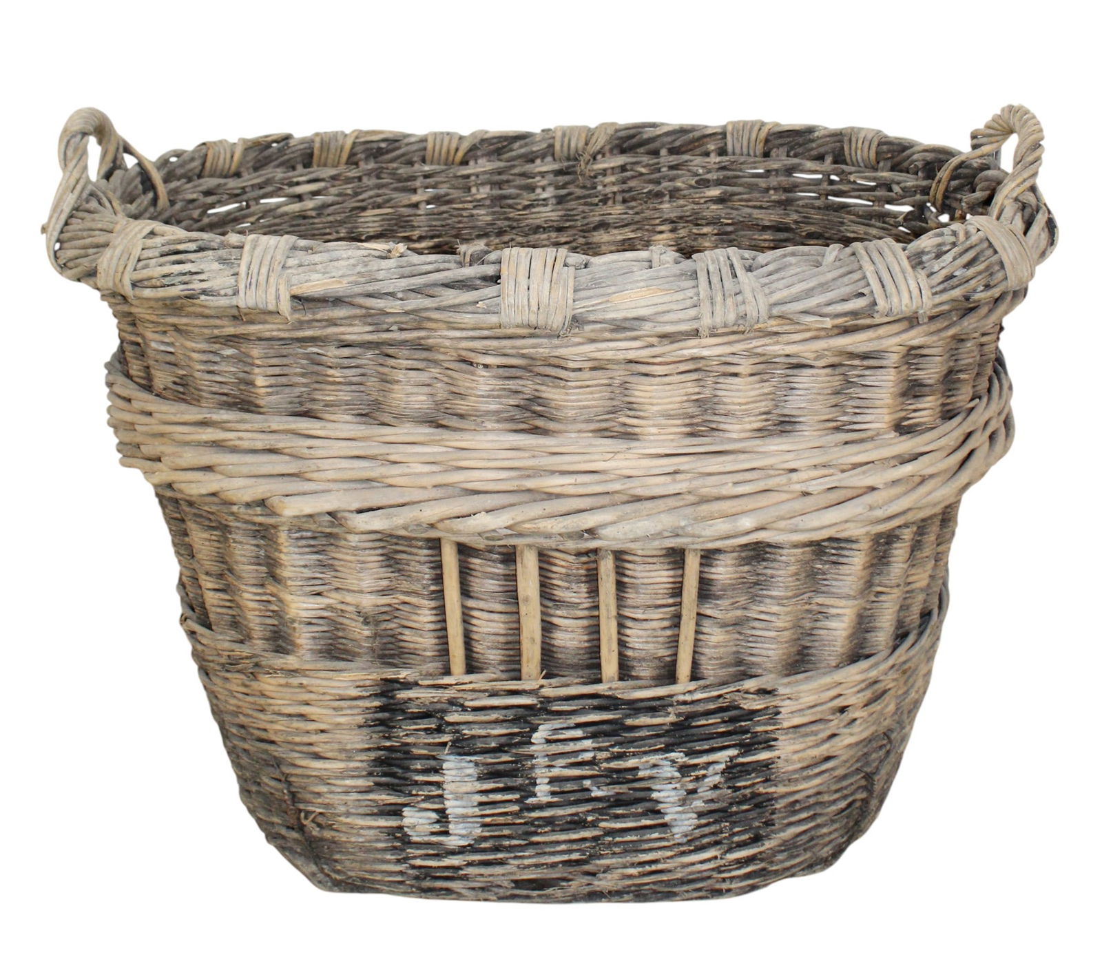 French large scale wicker grape harvest basket (1 of 9)