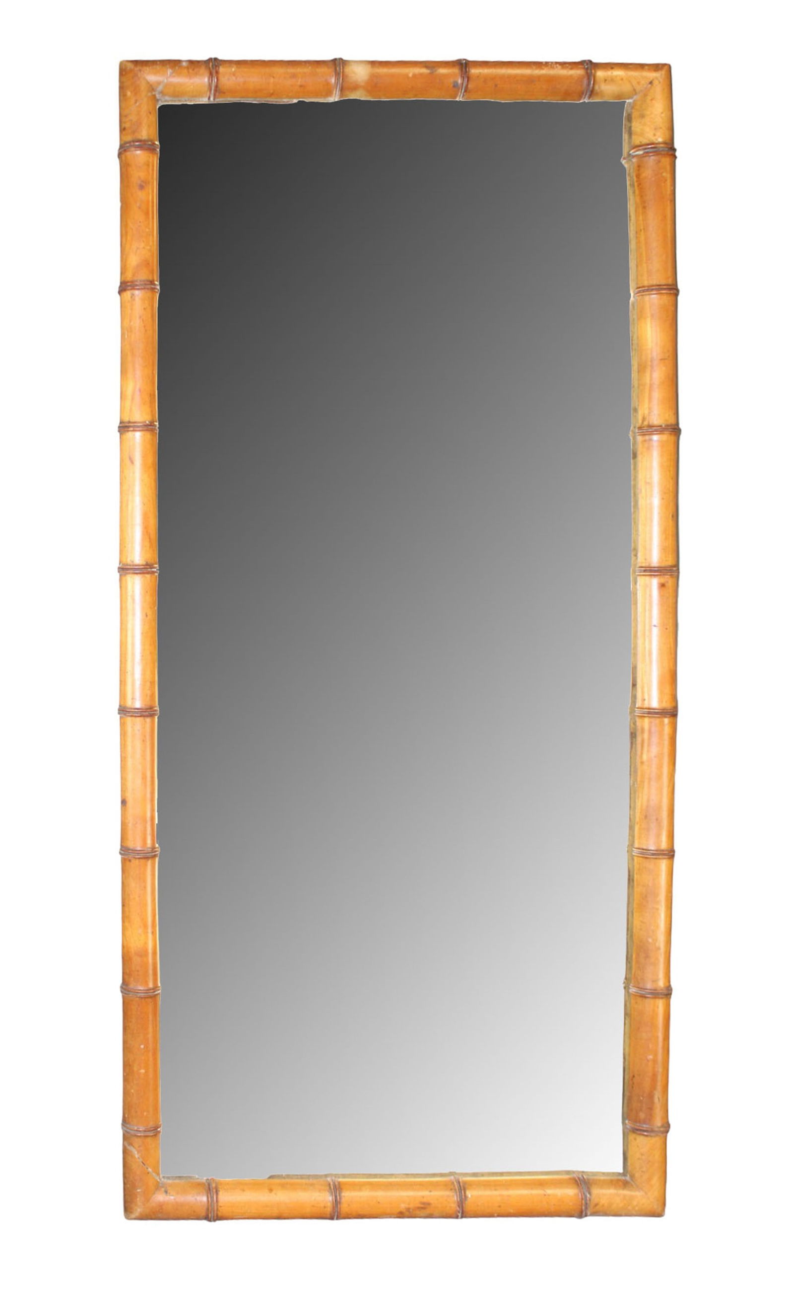 French faux bamboo framed mirror (1 of 10)