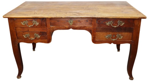 French Provincial desk in oak