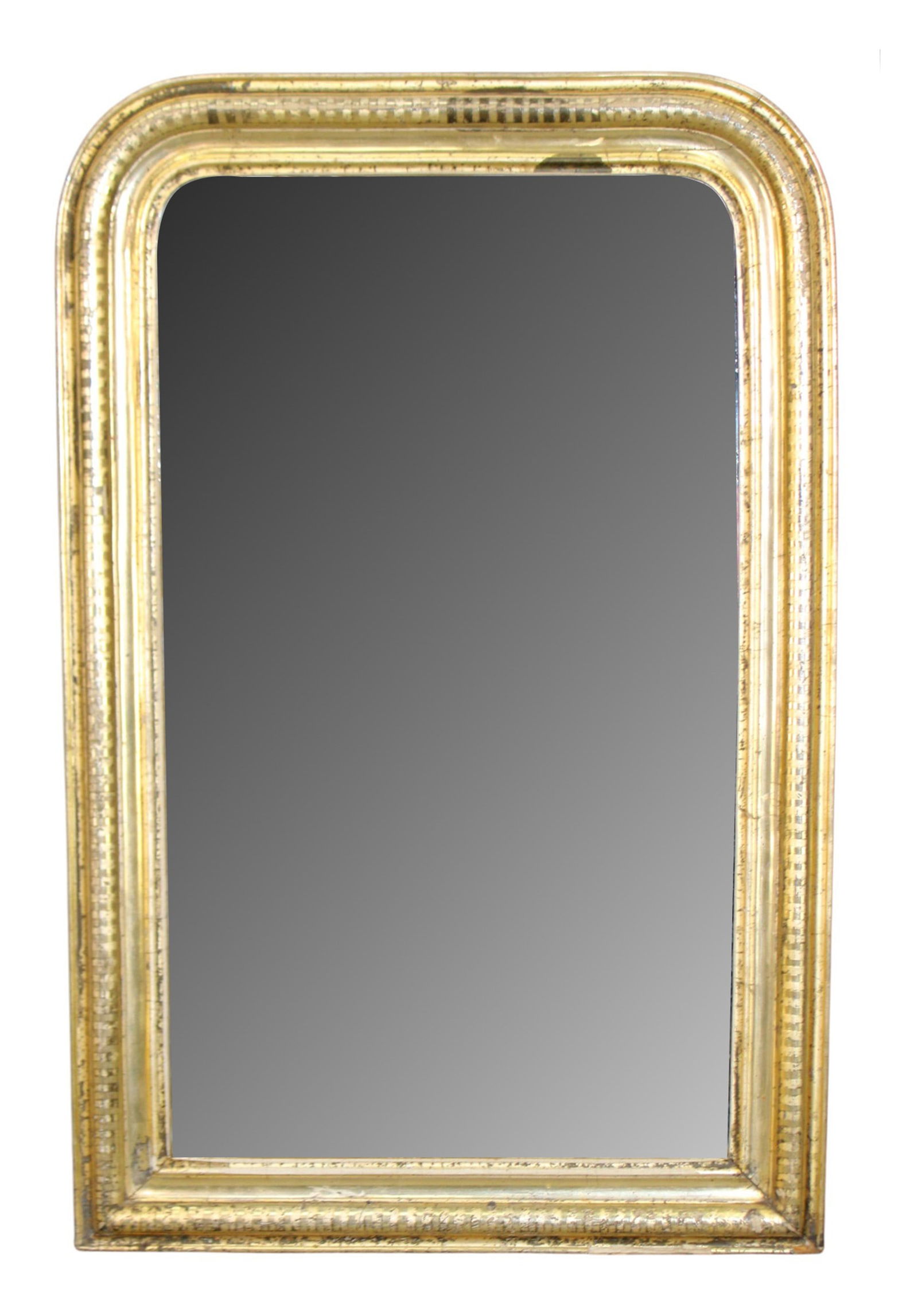French Louis Philippe style gold leaf mirror (1 of 11)