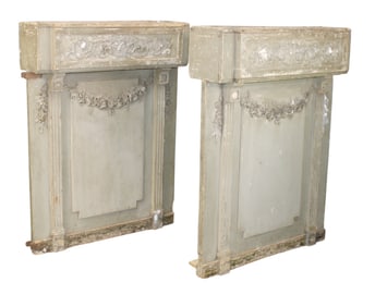 Pair of French Louis XVI style double sided jardinieres