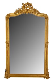 French Louis XV gold leaf mirror