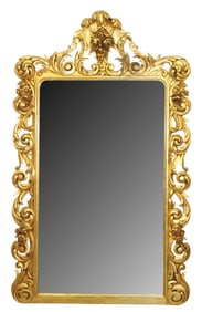 Italian Rococo carved giltwood miirror
