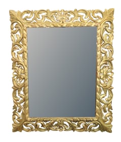 Italian gold leaf mirror with acanthus leaves