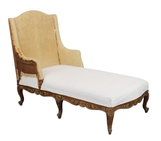 French Louis XV style chaise longue