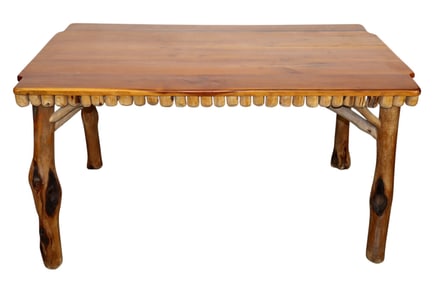 Adirondack style table in pine