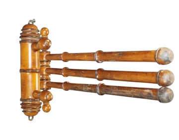 French faux bamboo wall mount 3-bar towel holder