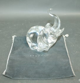 Steuben crystal elephant