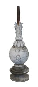 French zinc roof finial