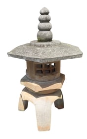 Cast garden stone pagoda