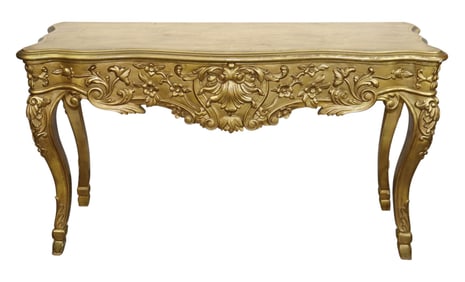 Italian Rococo style gilt console