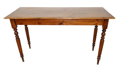 French farmhouse console table in pine