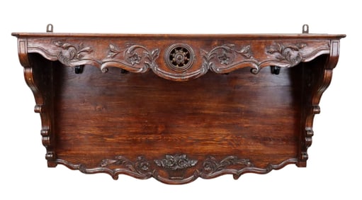 French Normandy wall mount coat rack