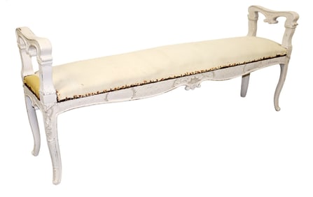 French Regency style carved bench