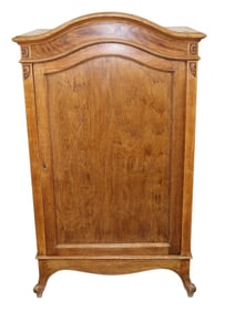 French Provincial petit single door arch top bibus cabinet