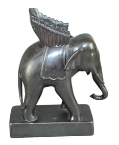 Maitland Smith bronze elephant candle holder