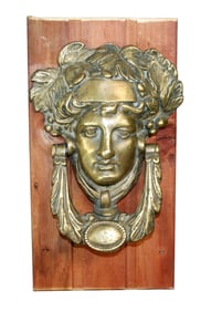 Bronze Athena door knocker