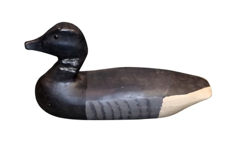 Vintage painted wood duck decoy
