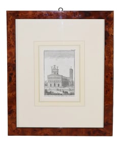 "La Chiesa di S. Michele della Cittadi Lucca" architectural book plate