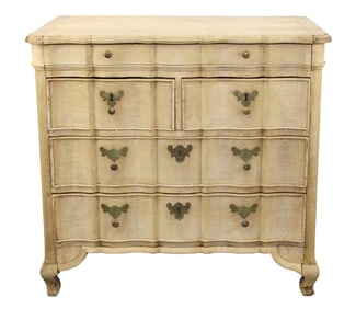Dutch commode arbalette in bleached oak