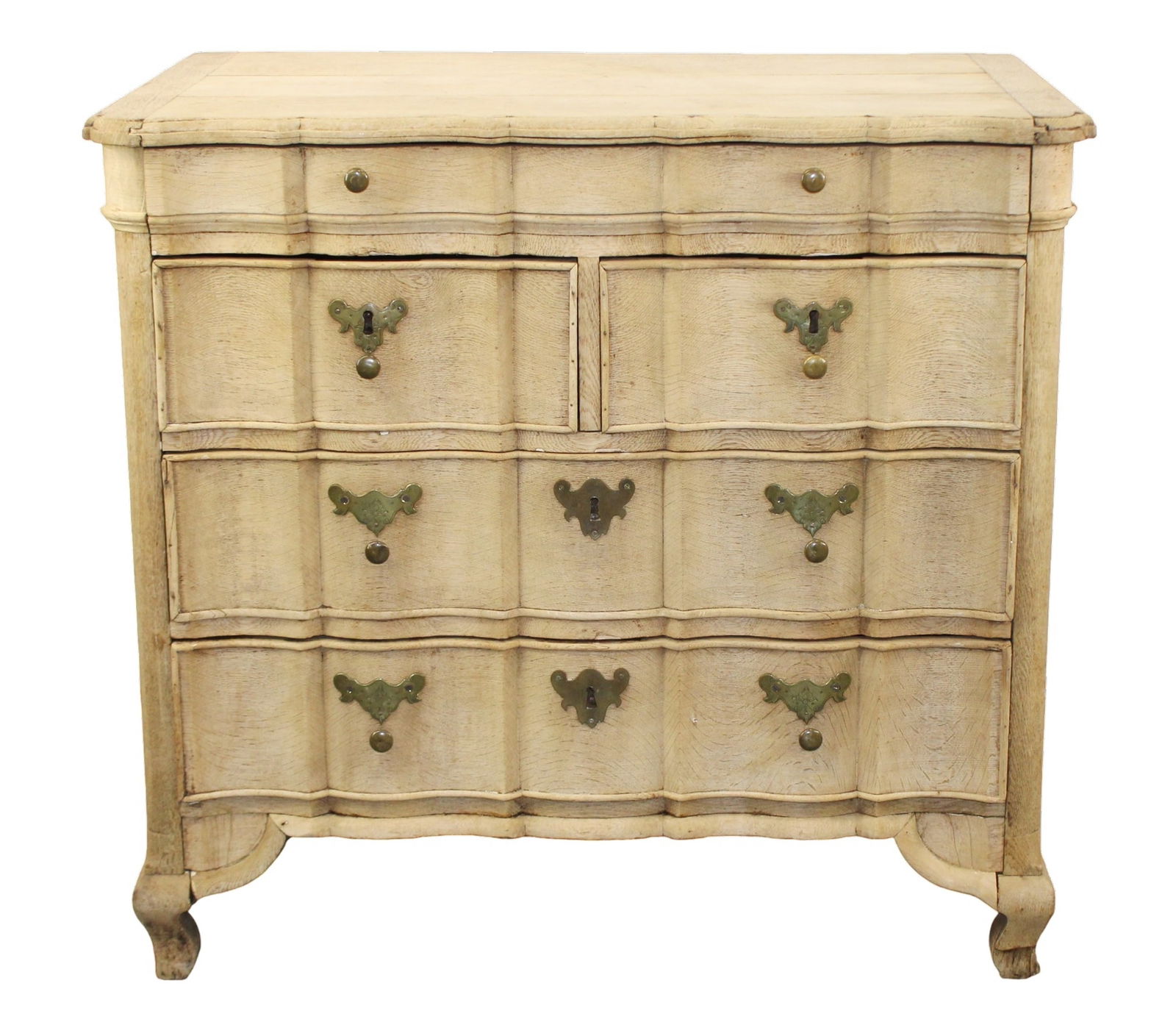 Dutch commode arbalette in bleached oak (1 of 9)