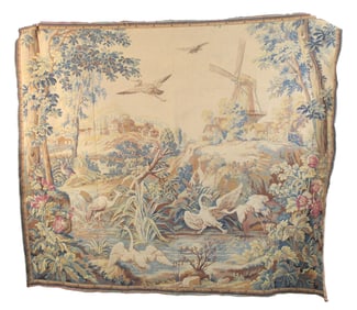 French machine woven verdure tapestry